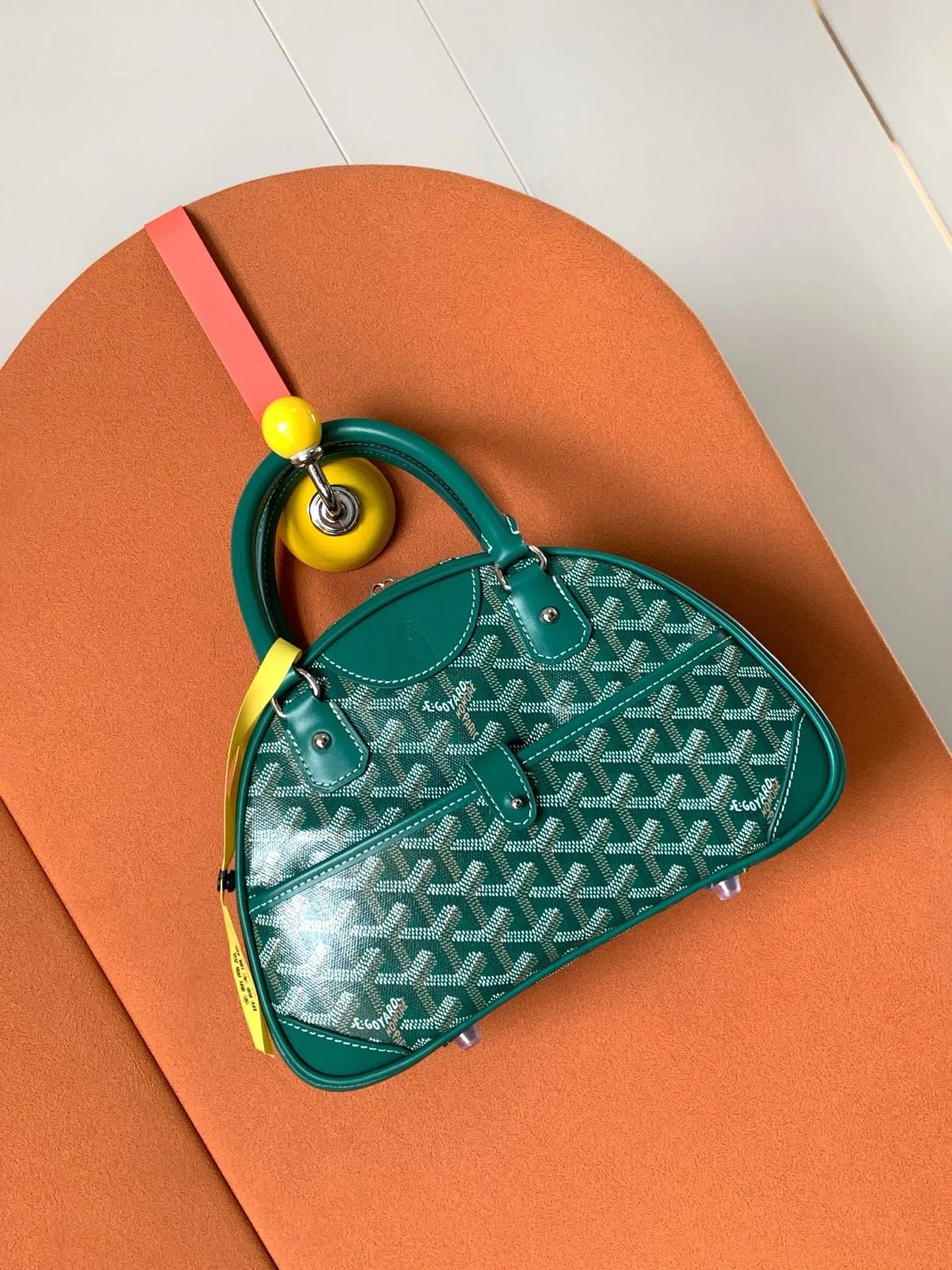 Goyard Handbag with Long belt ( Green )