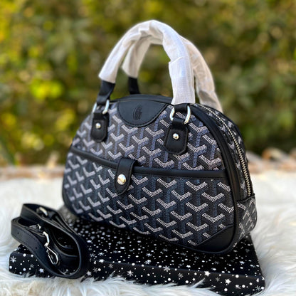 Goyard Handbag with Long belt ( Black )