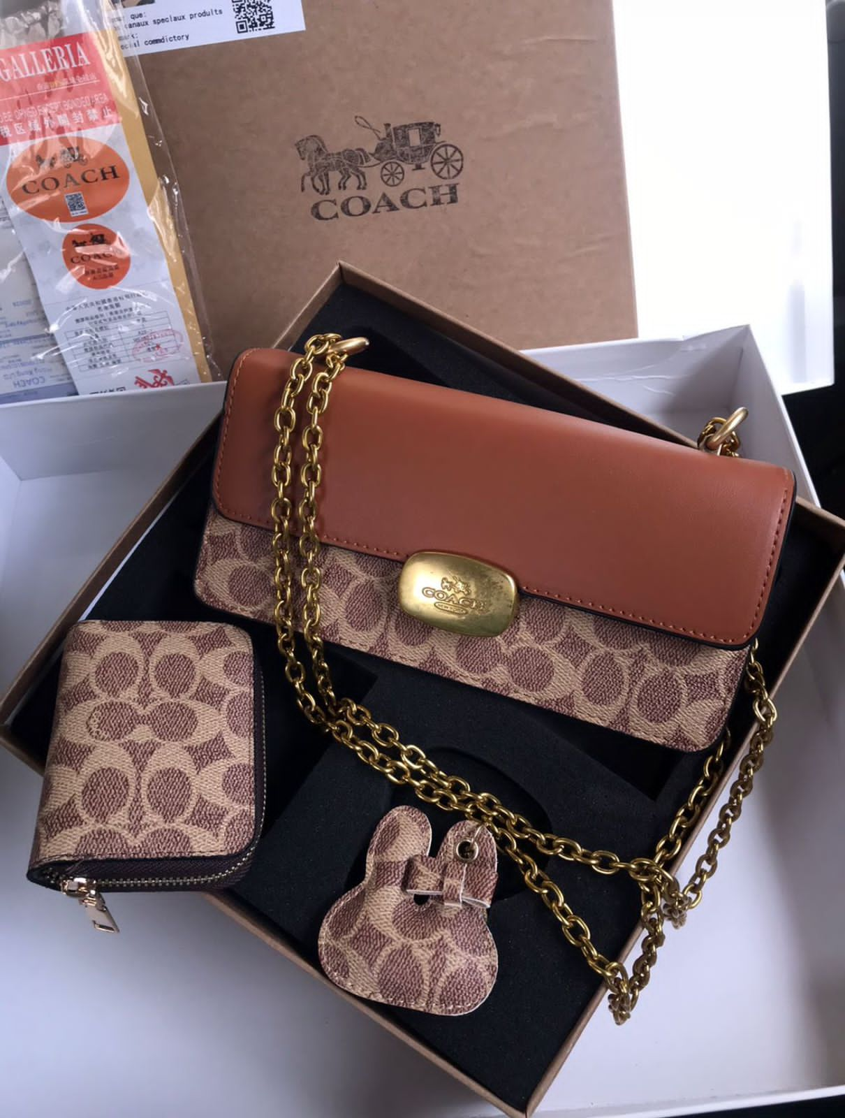 Coach Eliza Premium Crossbody Sling Bag with Gift Box