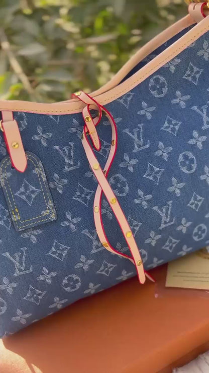 Louis Vuitton Carry All MM Denim Bag