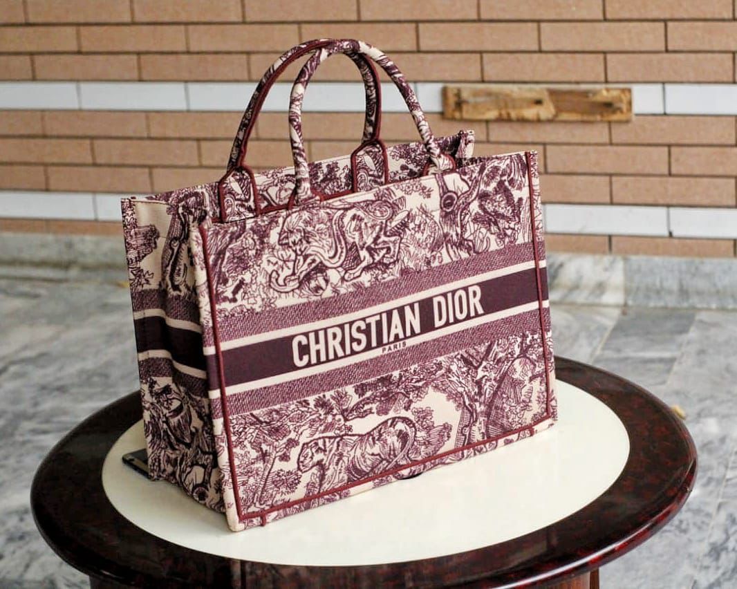 Christian Dior Luxury Tote Book Bag