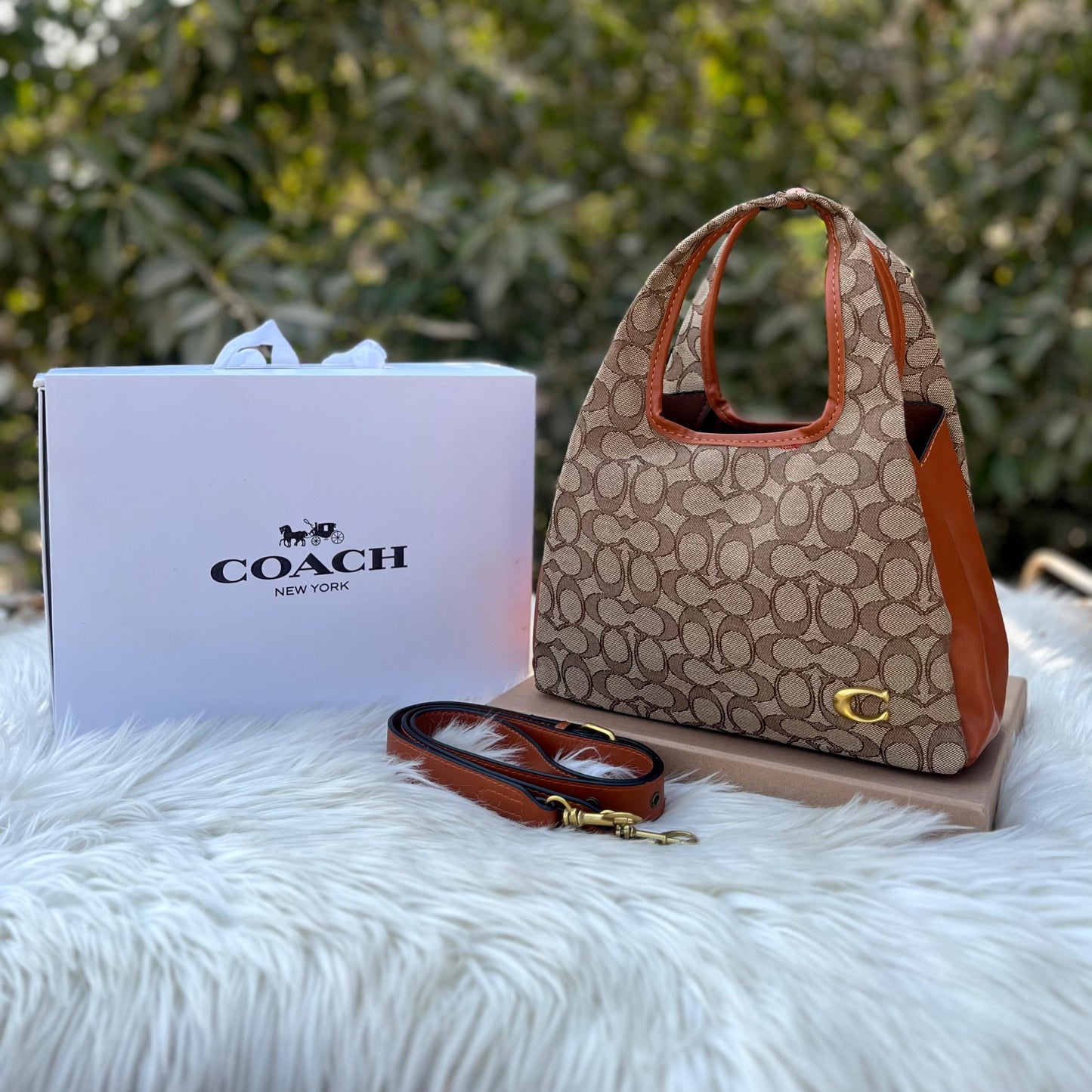 Coach Lana Handbag With Long Belt